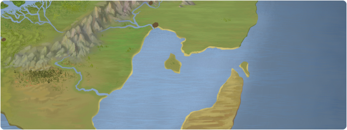 A color map of Taoidi Island