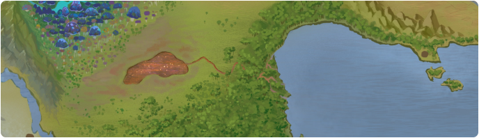 A color map of the Traica River