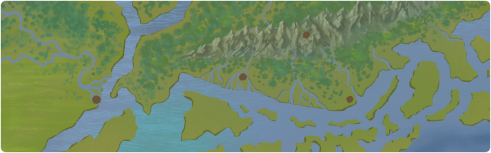 A color map of the Venyvae River