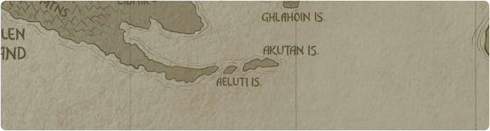 A paper map of Aeluti Island A paper map of Aeluti Island