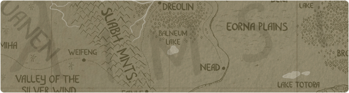 A paper map of Balneum Lake A paper map of Balneum Lake