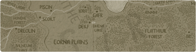 A paper map of Dhena Lake A paper map of Dhena Lake