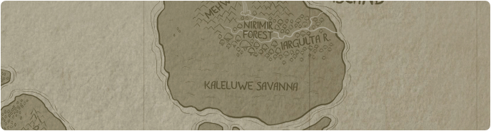 A paper map of the Kaleluwe Savanna A paper map of the Kaleluwe Savanna