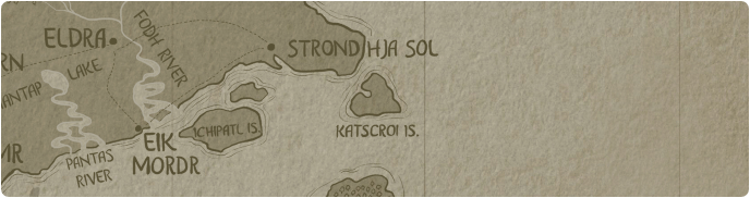 A paper map of Katscroi Island A paper map of Katscroi Island