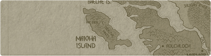 A paper map of Maioha Island A paper map of Maioha Island