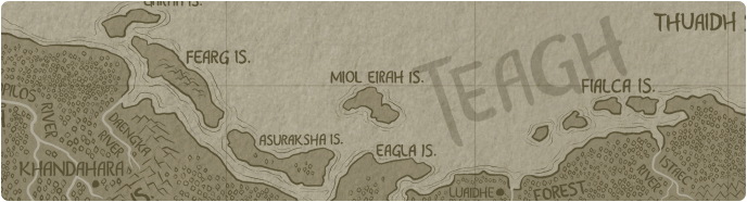 A paper map of Miol Eirah Island A paper map of Miol Eirah Island