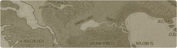 A paper map of Naragi Lake A paper map of Naragi Lake