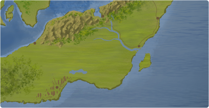 A color map of the Astha Grasslands A color map of the Astha Grasslands