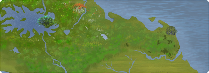 A color map of Jung Lake A color map of Jung Lake