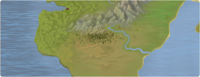 A color map of Karralai Forest A color map of Karralai Forest