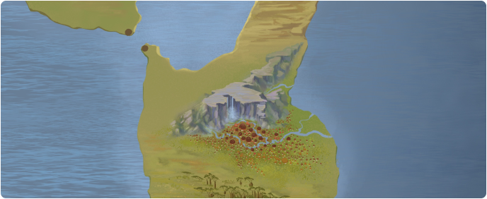 A color map of Mehwensyll Mountains A color map of Mehwensyll Mountains