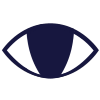 The traditional Lotus Eye tattoo. A logo of an eye where the iris is elongated, drawn downwards from the top to the bottom
